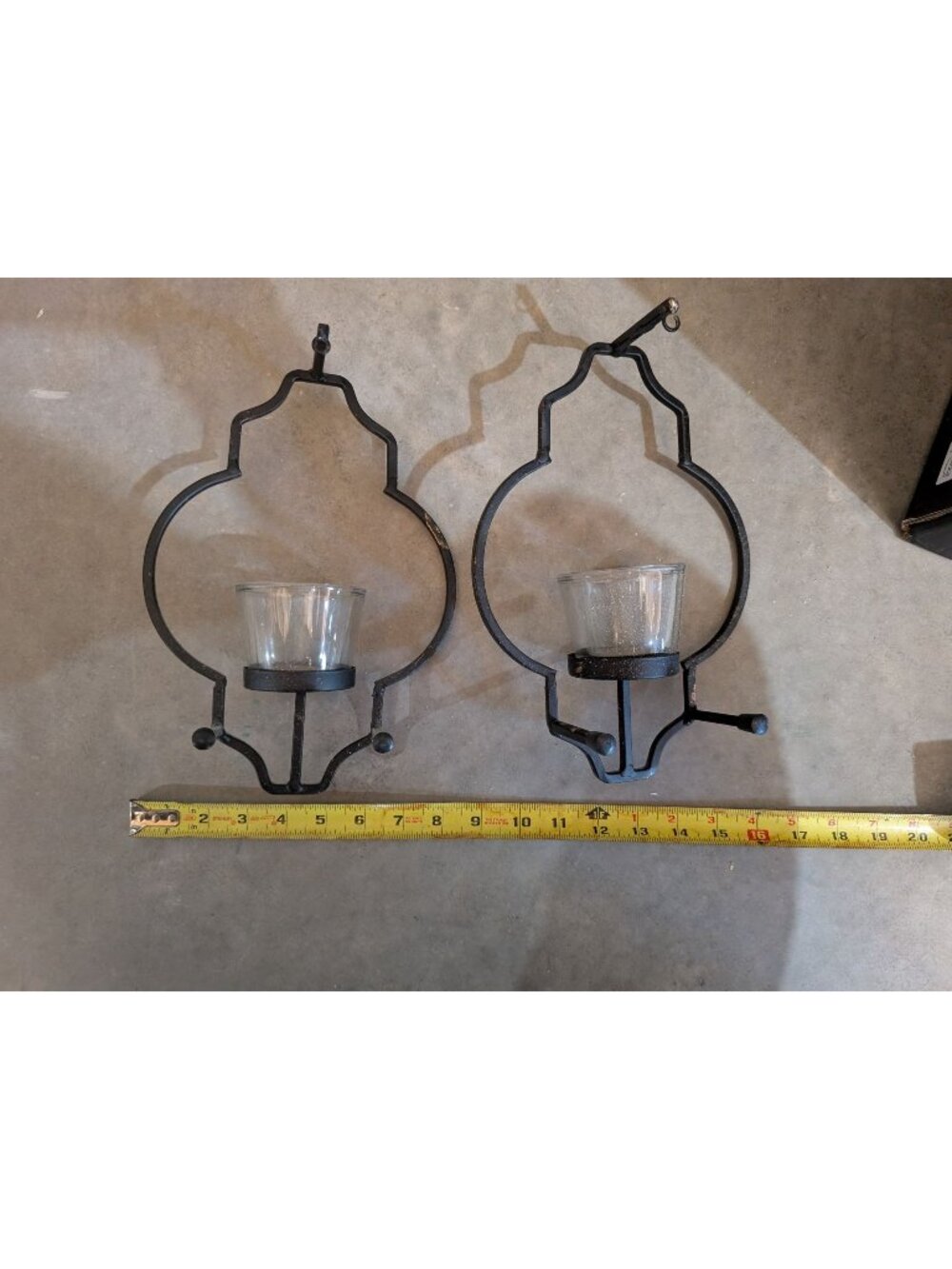 Wall decor candle holder set